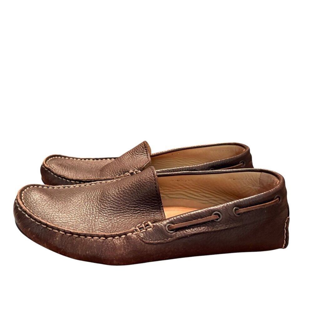 Ecco Sz 8.5 Extra Width Loafer Slip On Business‎ Preppy Classic - Picture 10 of 11